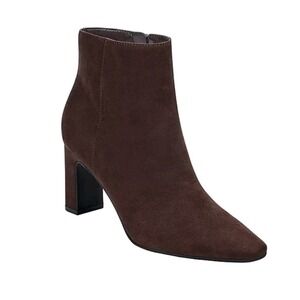 Brown Short Boots Womens 7.5 M Unisa Yopie-J Booties MSRP $90 New Low Heel